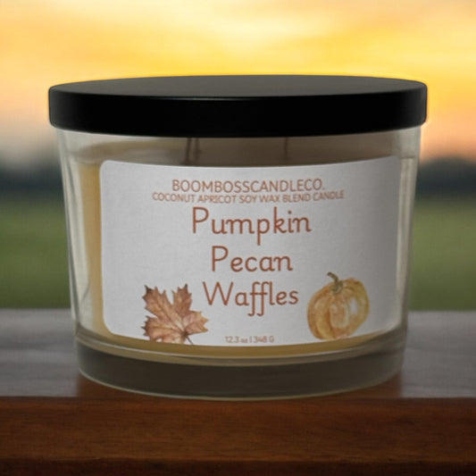 Pumpkin Pecan Waffles 3 Wick Candle