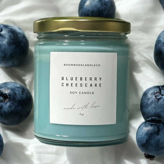 Blueberry Cheesecake Soy Wax  Candle